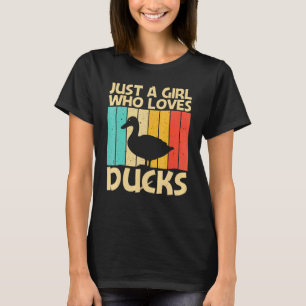 Duck For Girls Kids Duck Farmer Hunting T-Shirt