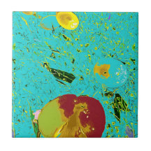 Duck Frog Peach and Fish Surreal Design