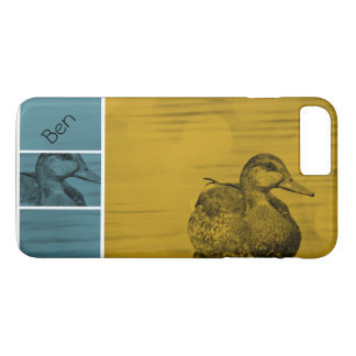 Duck-Gold and Blue iPhone 7 Plus case *Personalize