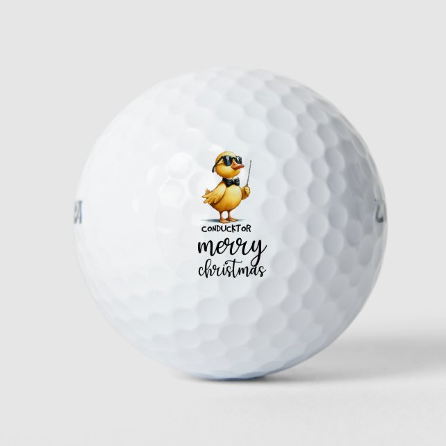 Duck golfer is golfing golf balls (Front)