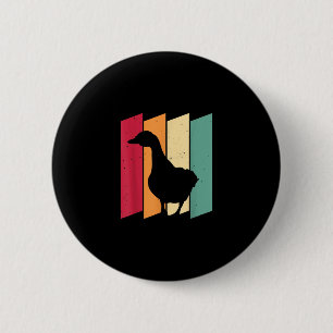 Duck Goose Farmer Gift 2 Inch Round Button