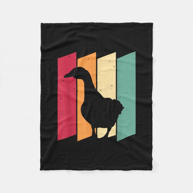 Duck    Goose Farmer Gift Fleece Blanket (Front)