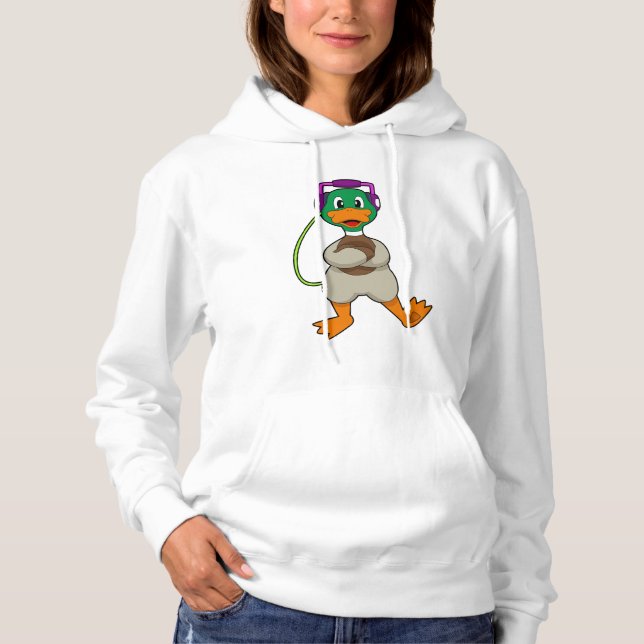Duck Headphone Music Hoodie (Front)