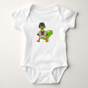 Duck Hero Cape Baby Bodysuit