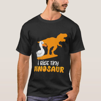 Duck Holder I Rise Tiny Dinosaur Duck Lovers Duckl T-Shirt