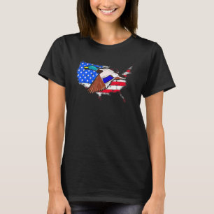 Duck Hunter American Flag Mallard Waterfowl Huntin T-Shirt