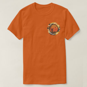 Duck Hunter and Camo Round Design T-Shirt