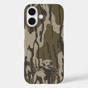 Duck Hunter Dog Forest Waterfowl Bottomland Camo iPhone 16 Case