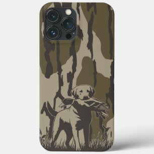 Duck Hunter Dog Forest Waterfowl Bottomland Camo iPhone 13 Pro Max Case
