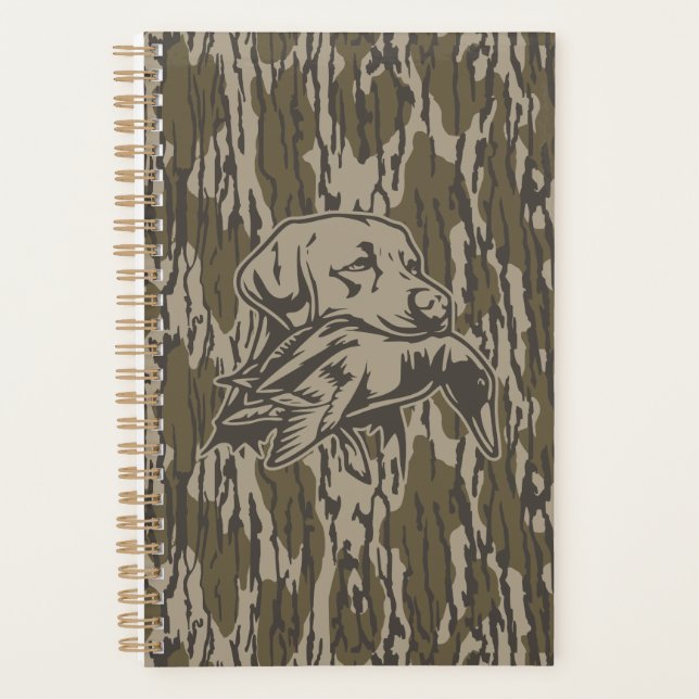 Duck Hunters with Dog Forest Bottom Lands Camo Planner (Front)