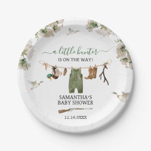 Duck Hunting Baby Shower Paper Plate