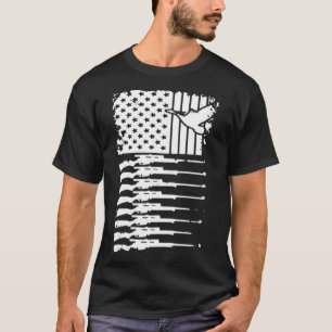 Duck Hunting Flag cool golden retriever T-Shirt