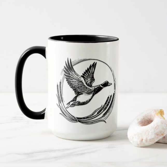 Duck Hunting Mug (With Donut)