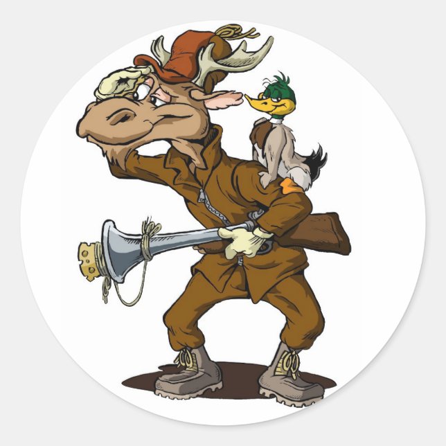 Duck Hunting Stickers | Qwiznibet Square Junction (Front)