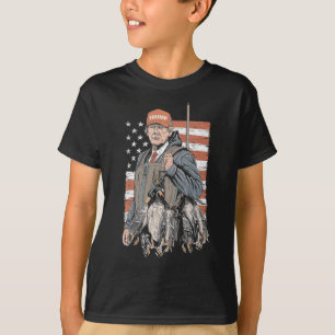 Duck Hunting Trump Camo Hello Hunting Season Us Fl T-Shirt