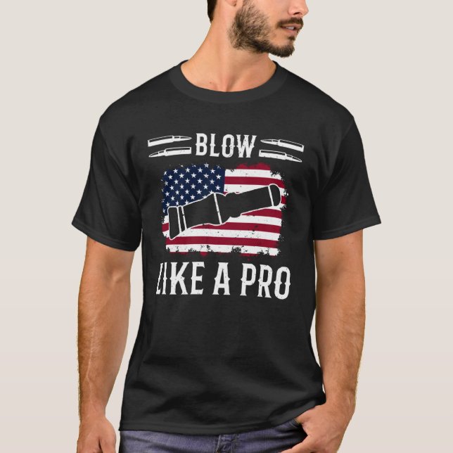 Duck Hunting Waterfowl Hunting Blow Like A Pro  1 T-Shirt (Front)