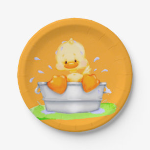Duck in a Tub Baby Shower Paper Plate