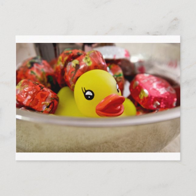 Duck in Candy Postcard (Front)