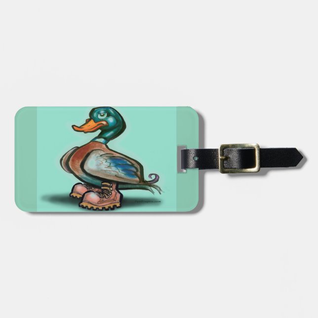 Duck in Work Boots Luggage Tag (Front Horizontal)