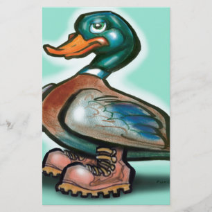 Duck in Work Boots Stationery
