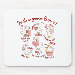 Duck Love 67 Goose Valentine Lover Funny Valentine Mouse Pad