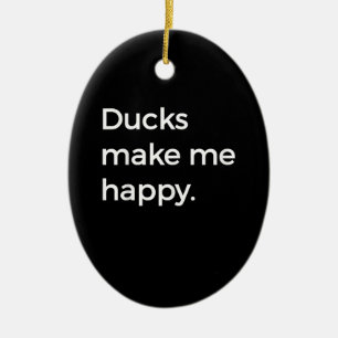 Duck Love  I Love Pet Ducks Duck Farmer Ceramic Ornament