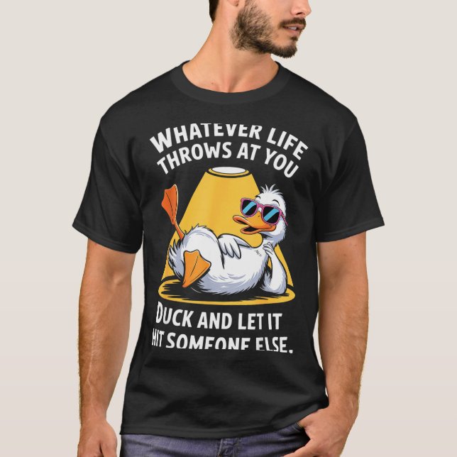 Duck Lover Funny Quote For Men Women Boys Kids Gra T-Shirt (Front)