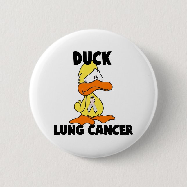 Duck Lung Cancer 2 Inch Round Button (Front)