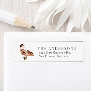 Duck/Mallard Minimal Classic Return Address