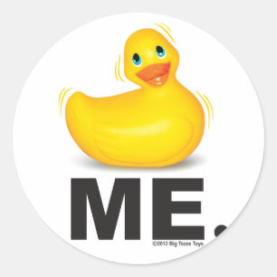 Duck Me: Classic Duckie Classic Round Sticker