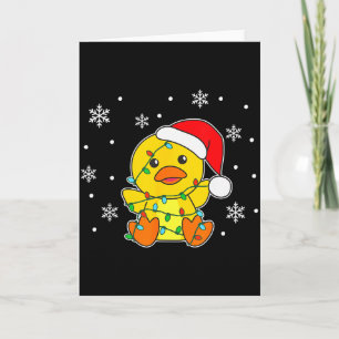 Duck Merry Christmas Winter Animals Duck  Card