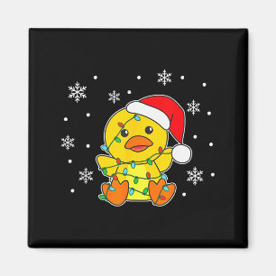 Duck Merry Christmas Winter Animals Duck Magnet