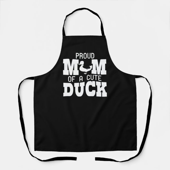 Duck Mom Ducky Duckling Mother Birds Ducks Apron (Front)