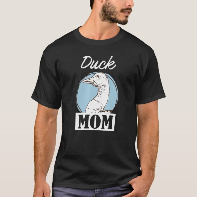 Duck Mom Retro Chicken Lover Tee (Front)