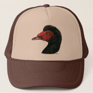 Duck:  Muscovy Head Trucker Hat