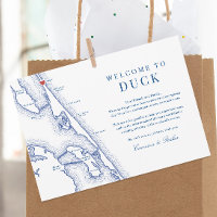 Duck NC Outer Banks Navy Wedding Welcome Itinerary