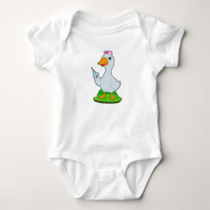 Duck Nurse Syringe Baby Bodysuit