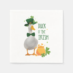Duck o' the Irish St. Patricks Day Napkin