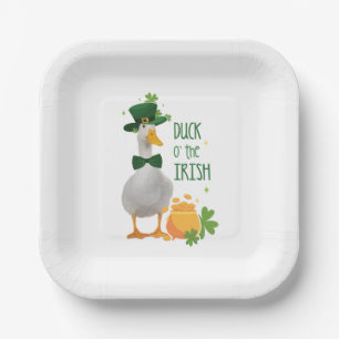 Duck o' the Irish St. Patricks Day Paper Plate