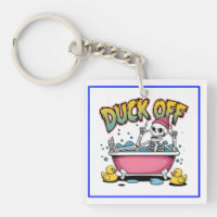 Duck Off Funny Skeleton Design-61161