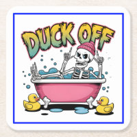 Duck Off Funny Skeleton Design-61161