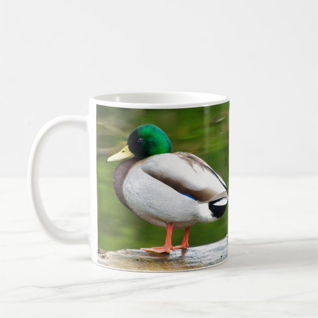 Duck on a Rock Coffee Mug (Left)