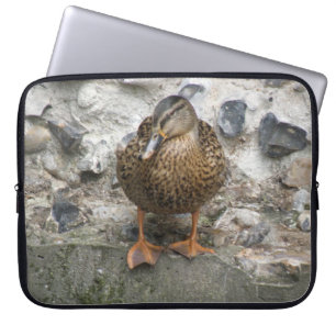 Duck on a Wall Laptop Bag