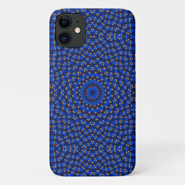 Duck on blue kaleidoscope... Case-Mate iPhone case (Back)