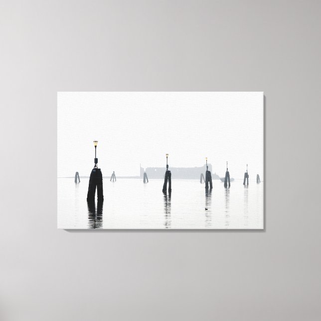 DUCK ON THE LAGOON Stretched Canvas Print (Front)