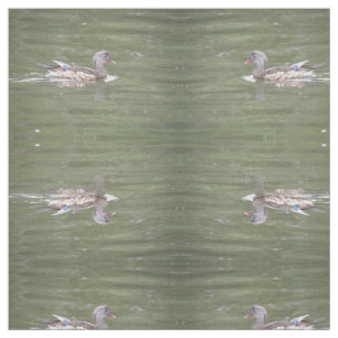 Duck on the Lake Patterned Animal Fabric