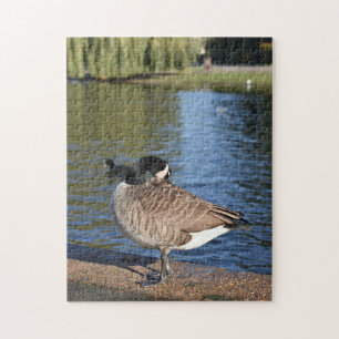 Duck on the Water Bird Nature Photography Jigsaw Puzzle