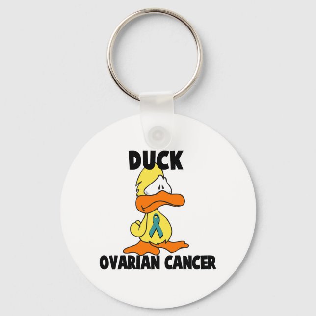 Duck Ovarian Cancer Keychain (Front)