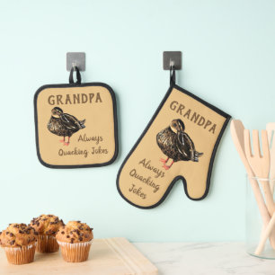 Duck Oven Mitt & Pot Holder Set