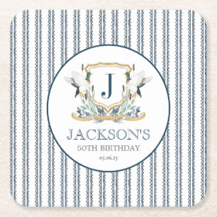 duck paper coaster, mallard napkins, paper coaste square paper coaster